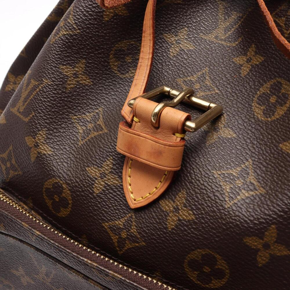 LOUIS VUITTON Brown Monogram Leather Backpack - Picture 13 of 14